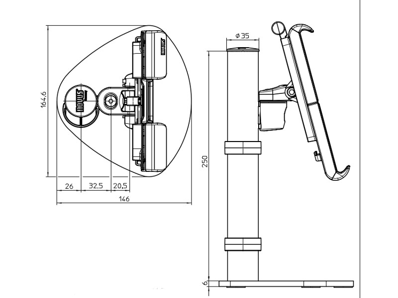 Novus MY Point 910+3091+000 Standfuss Zeichnung