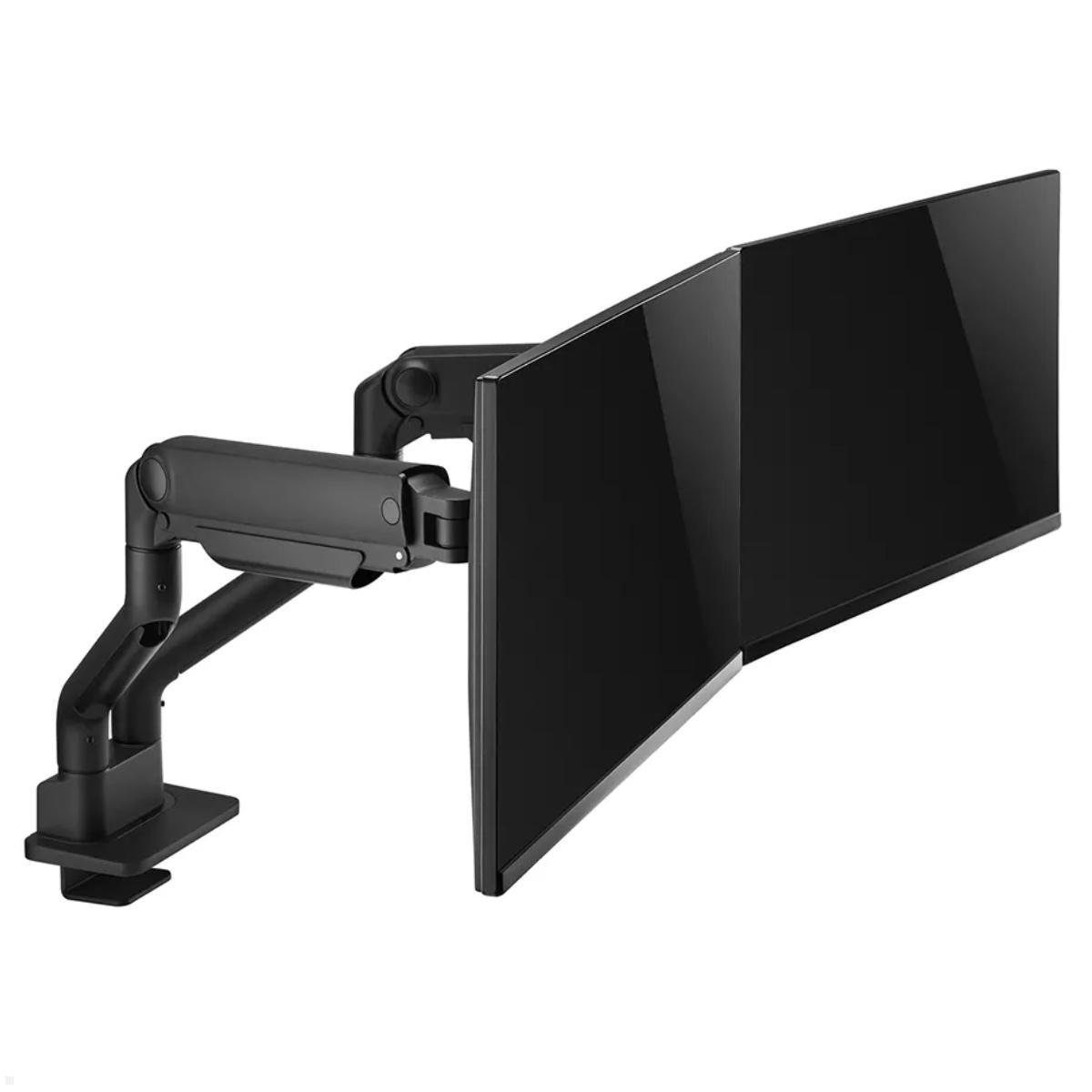 Neomounts DS70S-950BL2 Monitorhalterung für 2 Monitore bis 35 Zoll, schwarz, schwenkbar