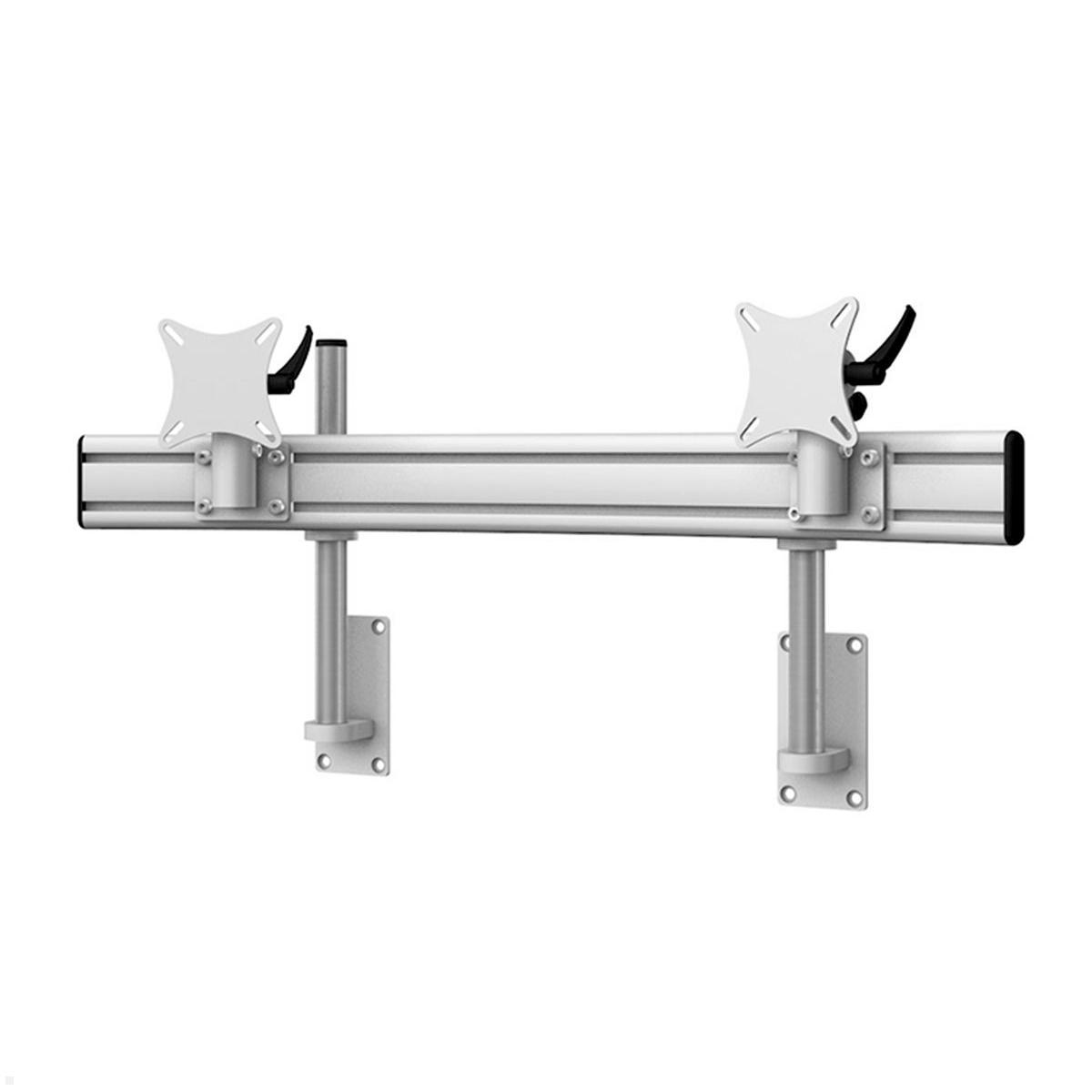 MonLines MWH203G Para 2-fach Monitor Wandhalterung bis 32 Zoll, grau, Halterung