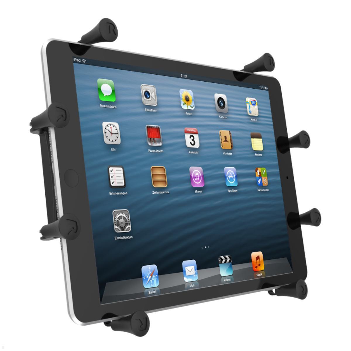 RAM Mounts X-Grip Tablet Halteklammer 10 Zoll, AMPS Anbindung (RAM-HOL-UN9U) Einsatz Tablet