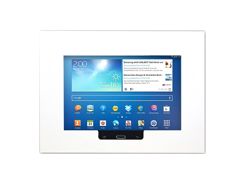 TabLines TWE005W Tablet Wandeinbau für Samsung Tab 3 10.1 mit Homebutton