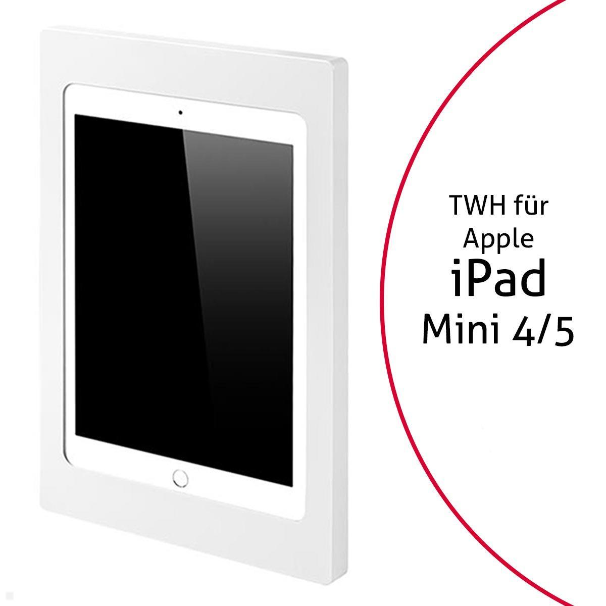 TabLines TWH046W Tablet Wandhalterung für Apple iPad Mini 4/5, weiß