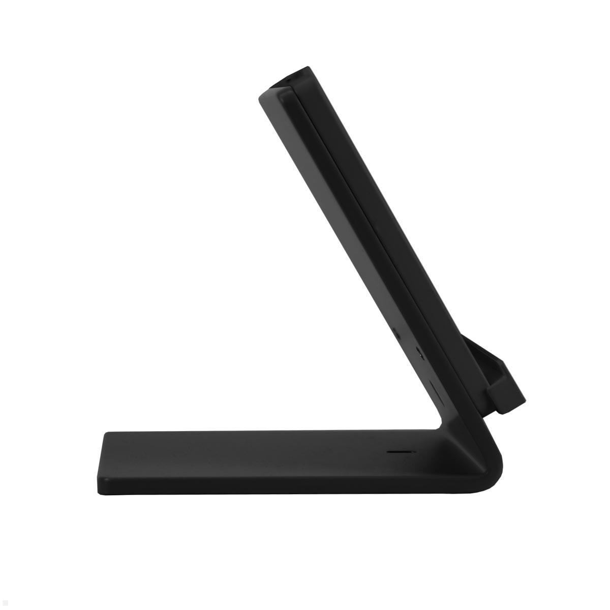 TabLines TTP012B Tabletständer Tisch Plug für iPad Pro 13 (M4), schwarz Anwendungsbeispiel Seitenansicht