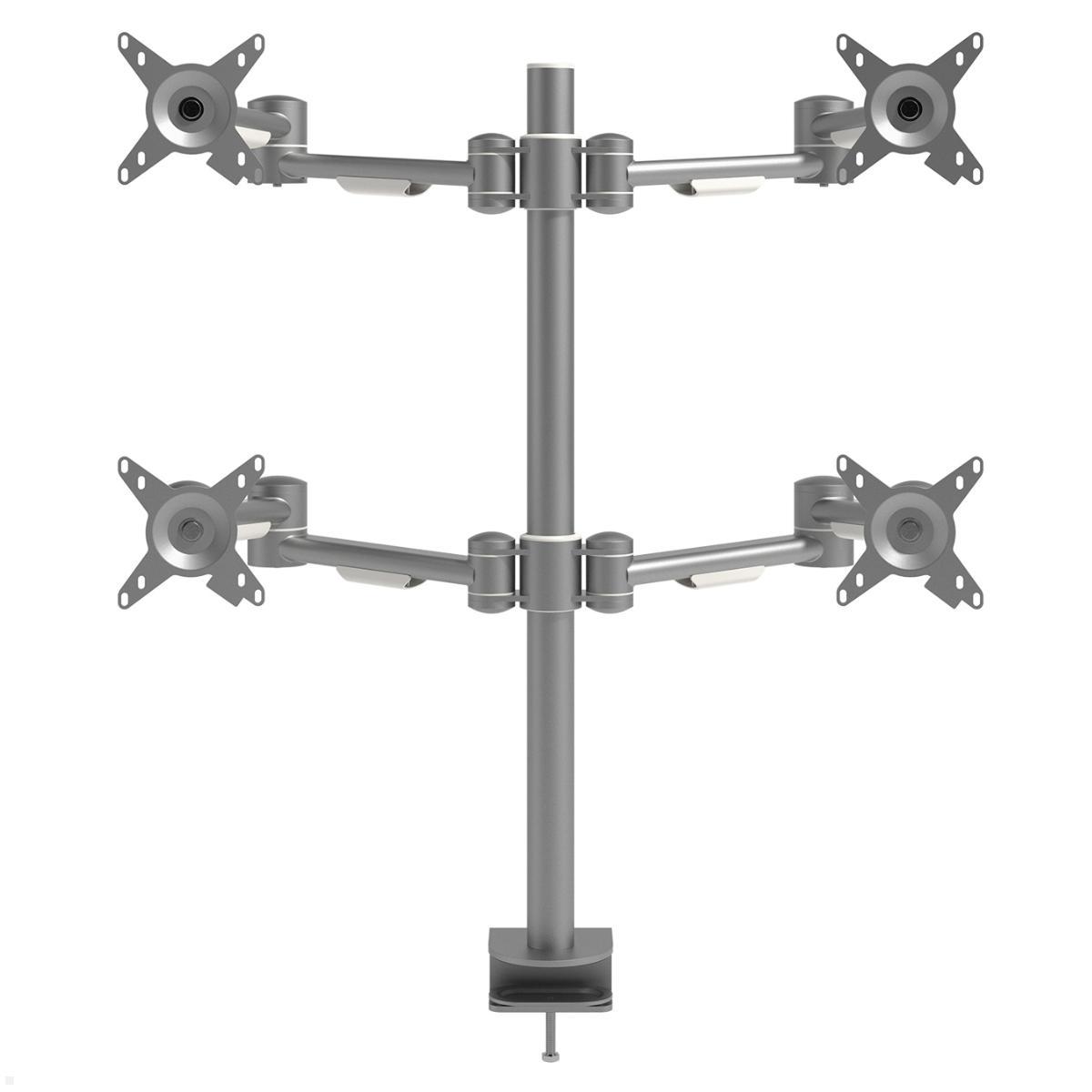 Dataflex Viewmate 2+2 Tischhalterung (52.622) silber