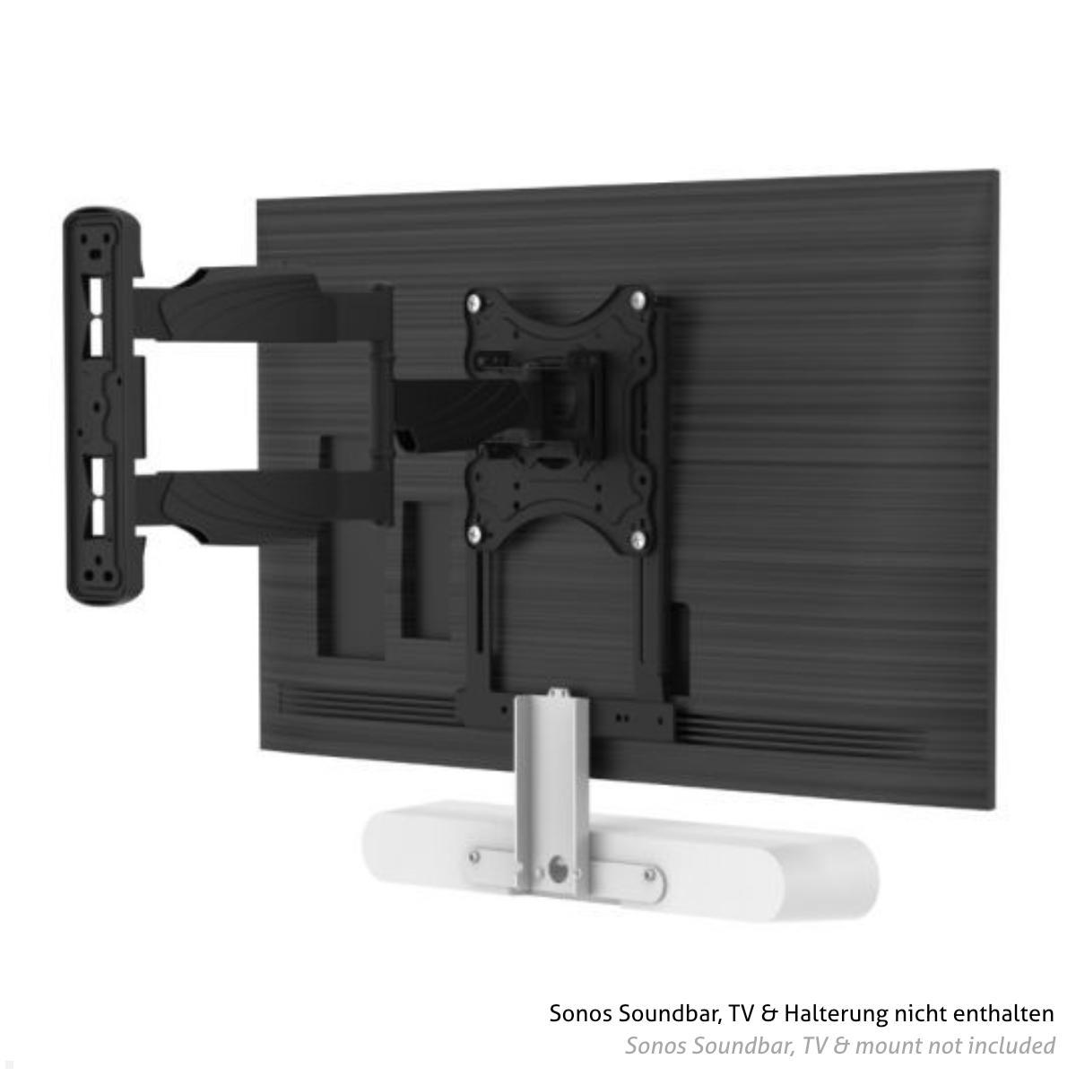 Cavus VESA Halterung für Sonos Ray Soundbar, weiß (CFSRAYW), TV Wandhalterung