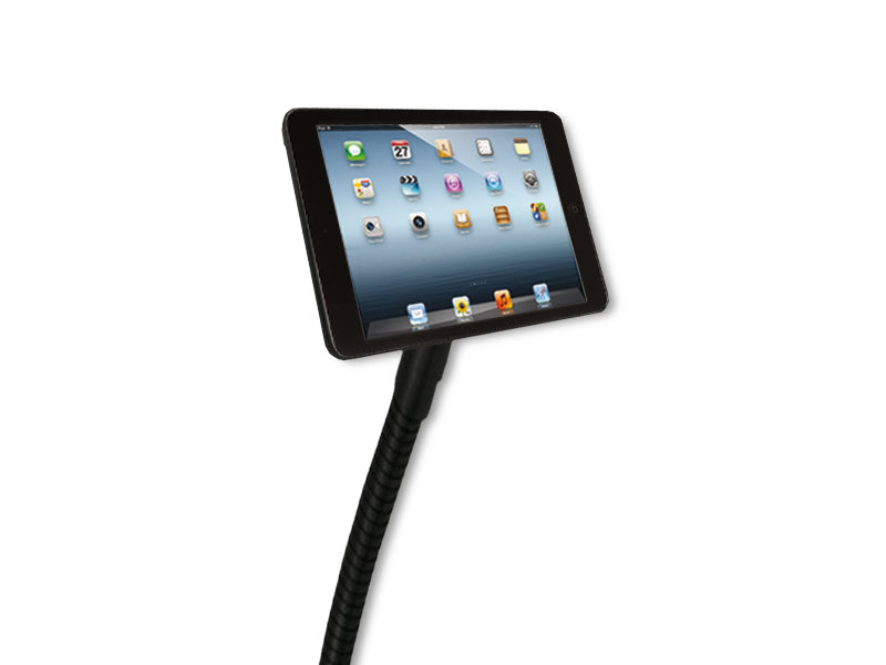 McMount iRackX Floorstand für iPad mini, schwarz Ansicht