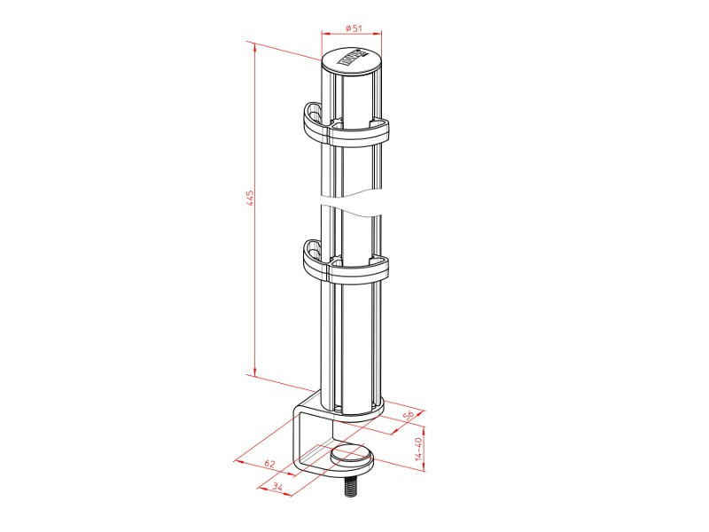 Novus TSS Säule Maße 220+0260+000