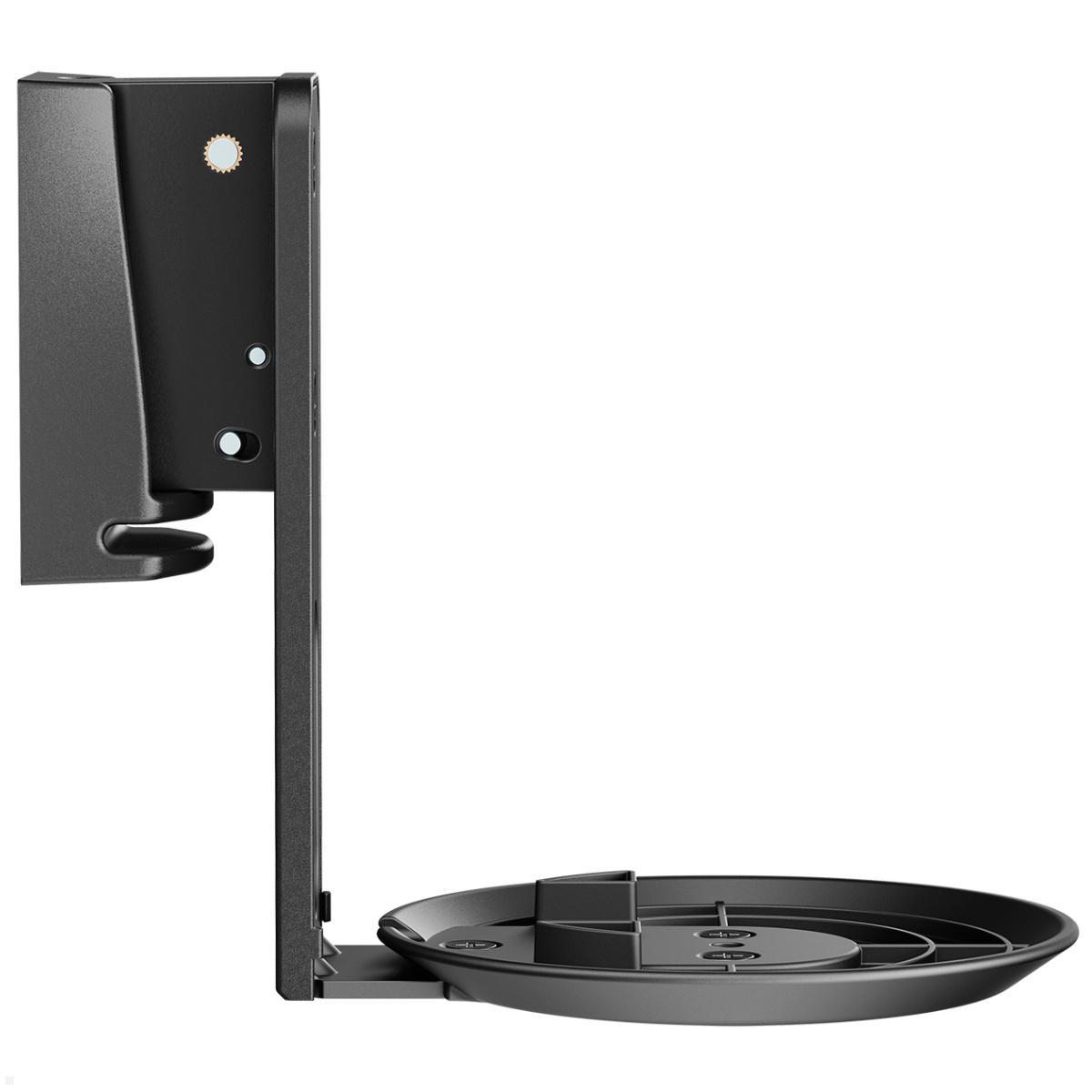 TecLines TLH001B 2x Lautsprecher Wandhalter für Sonos Era 100, schwarz, Seitenansicht