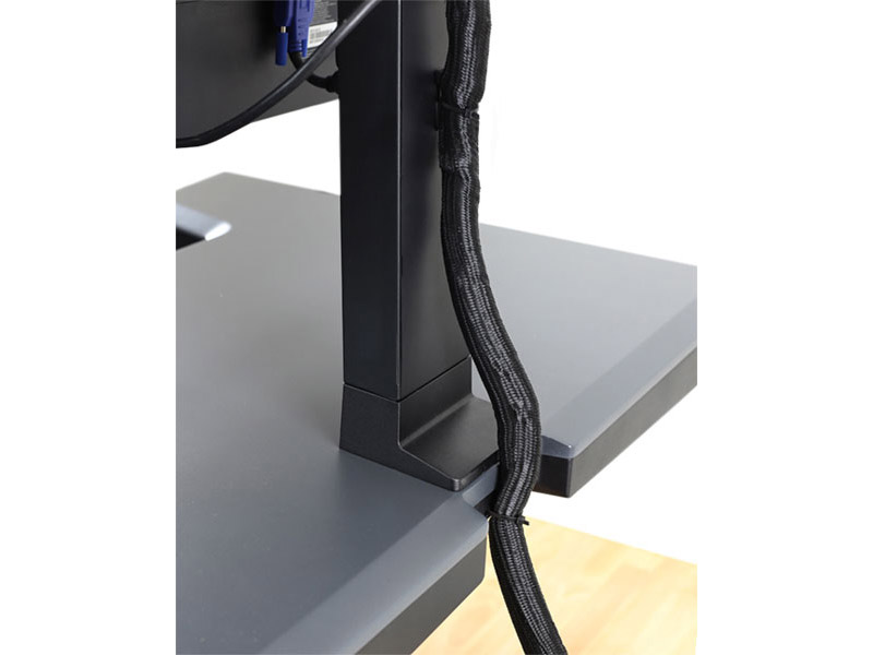 Ergotron 33-397-085 WorkFit-T Sit-Stand Desktop Workstation schwarz Monitorhalter