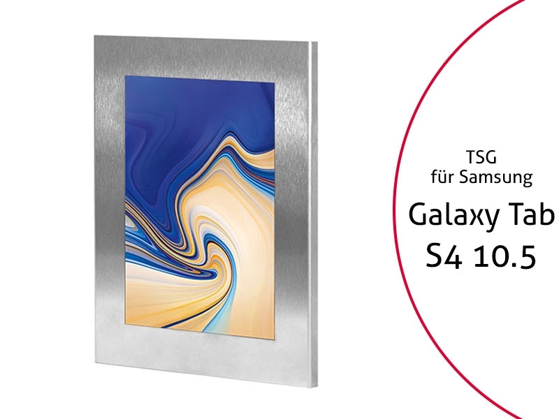 TabLines TSG056E Tablet Schutzgehäuse für Samsung Tab S4 10.5, Edelstahl