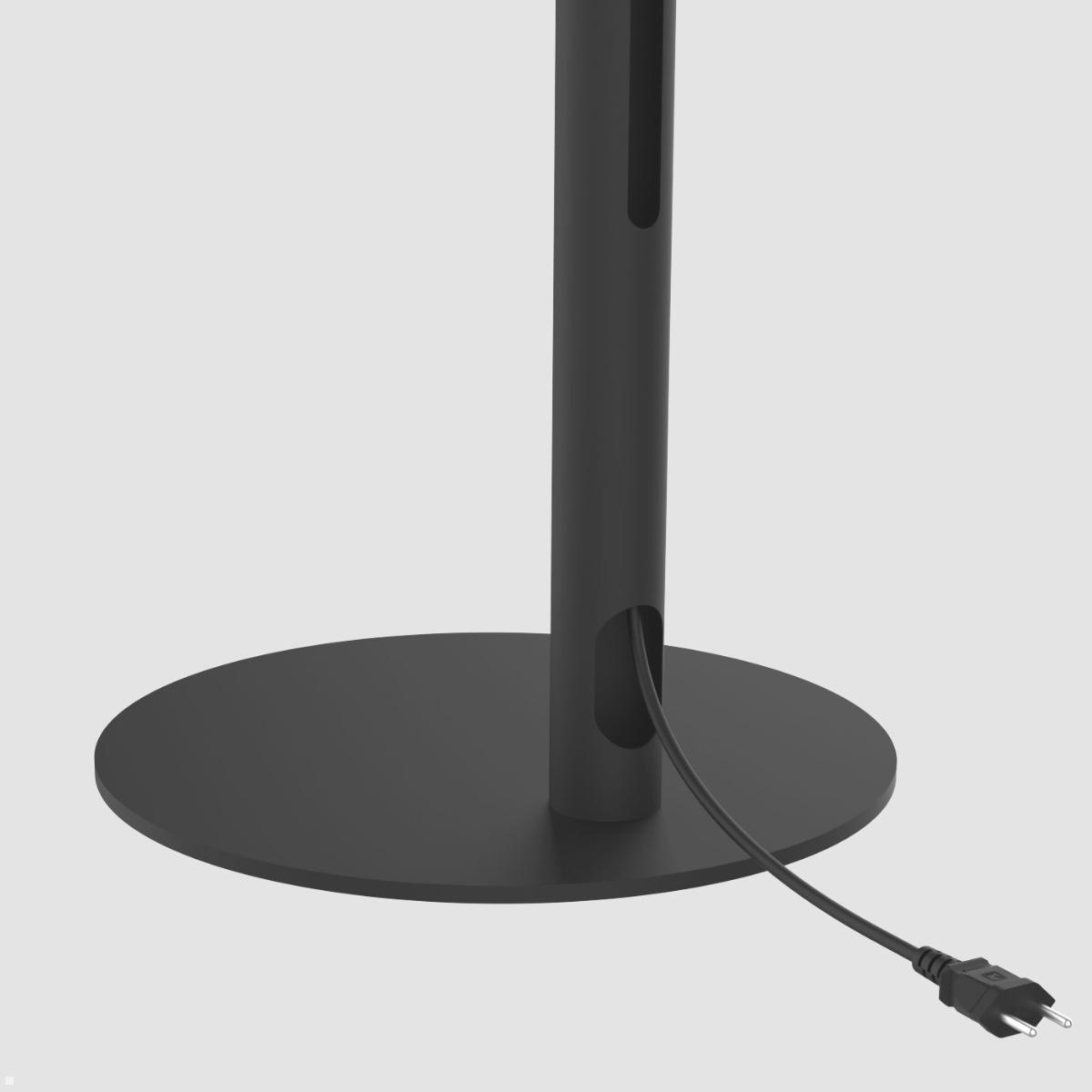 Cavus GATE120B22 TV Standfuß rund 19 - 40 Zoll, Säule 1200 mm, schwarz Kabelmanagement