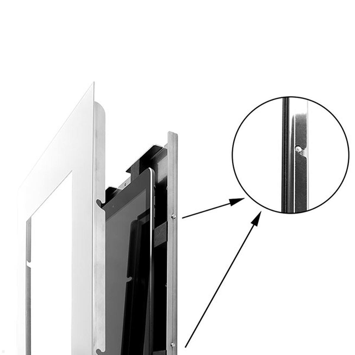 TabLines TWE107W Tablet Wandeinbau für Samsung Tab S6 Lite 10.4 (2022), weiß, Installation