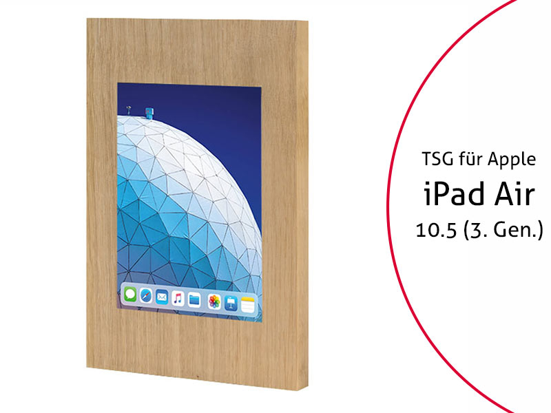 TabLines TSG061O Tablet Schutzgehäuse für Apple iPad Air 10.5 (3. Gen.), Eiche