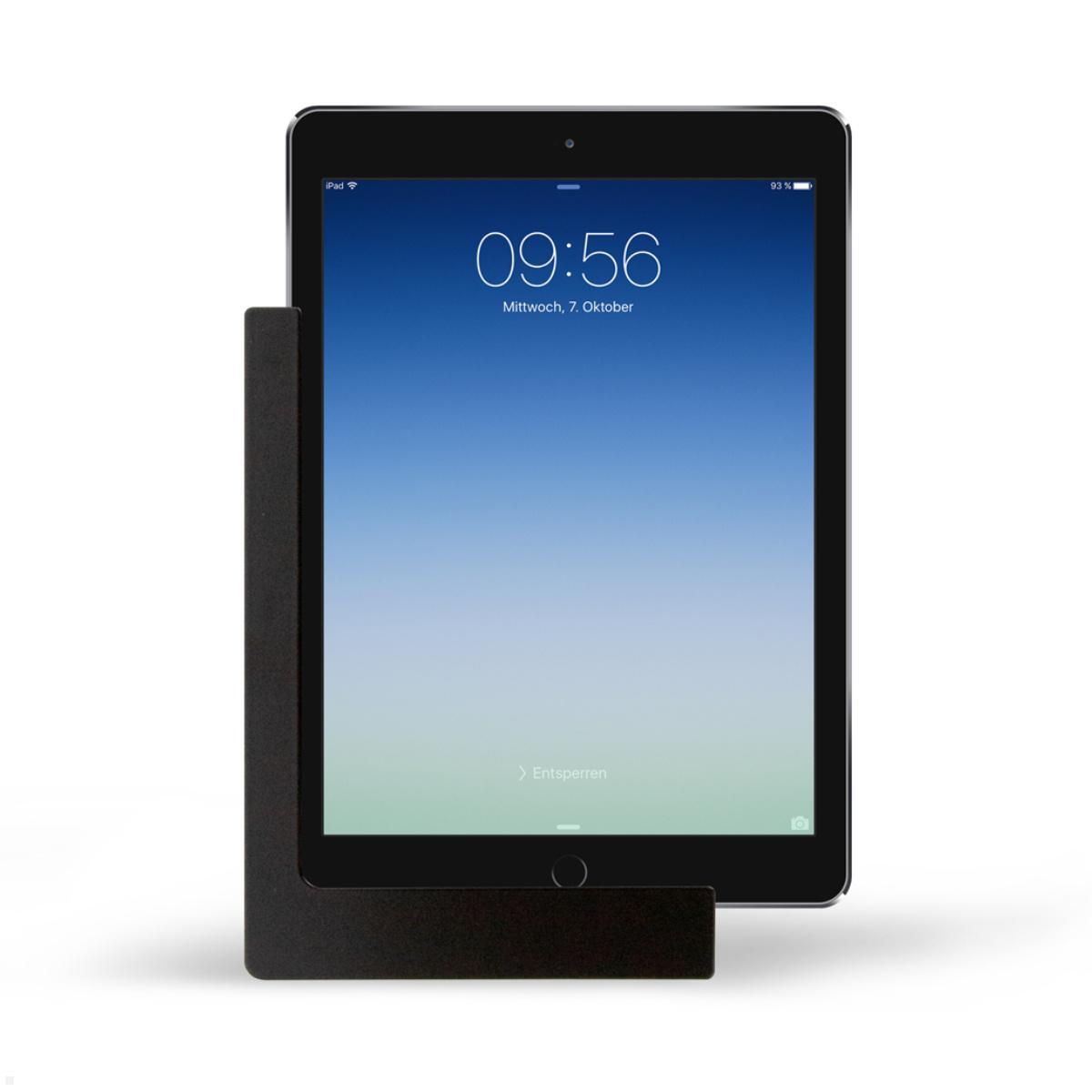 TabLines TWP019B Wandhalterung für Apple iPad Mini 6 (2021), schwarz, Hochformat