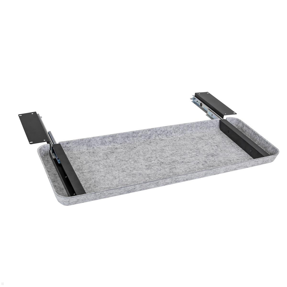 APTO FELT Drawer SLIM Filz Schreibtisch Unterbauschublade, hellgrau leichter Auszug