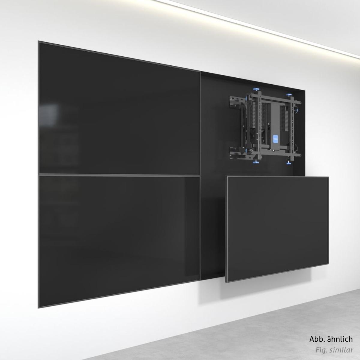 PureLink Vuelogic Pop-Out Videowall Wandhalter elektrisch bis 46 Zoll, weiß, Anwendungsbeispiel