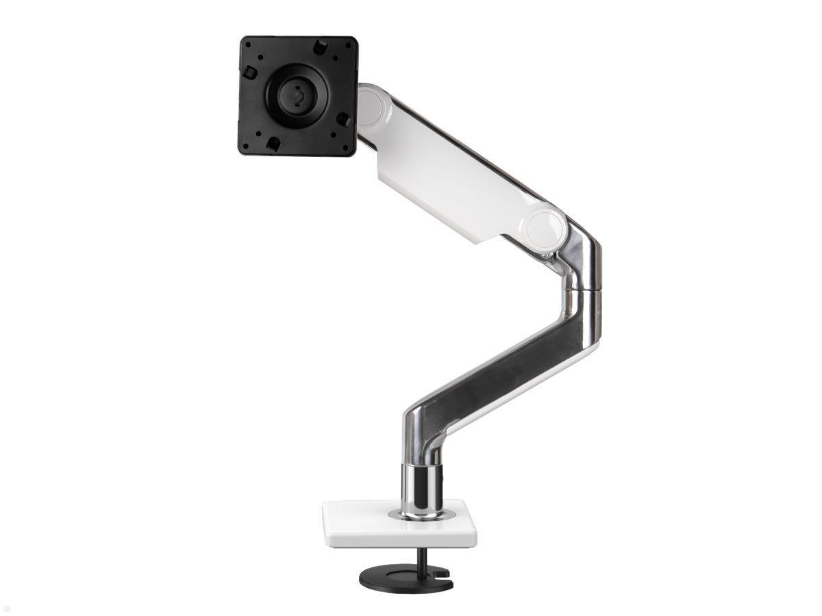 Humanscale M8.1 Monitor Tischhalter Durchschraub, weiß, schräg