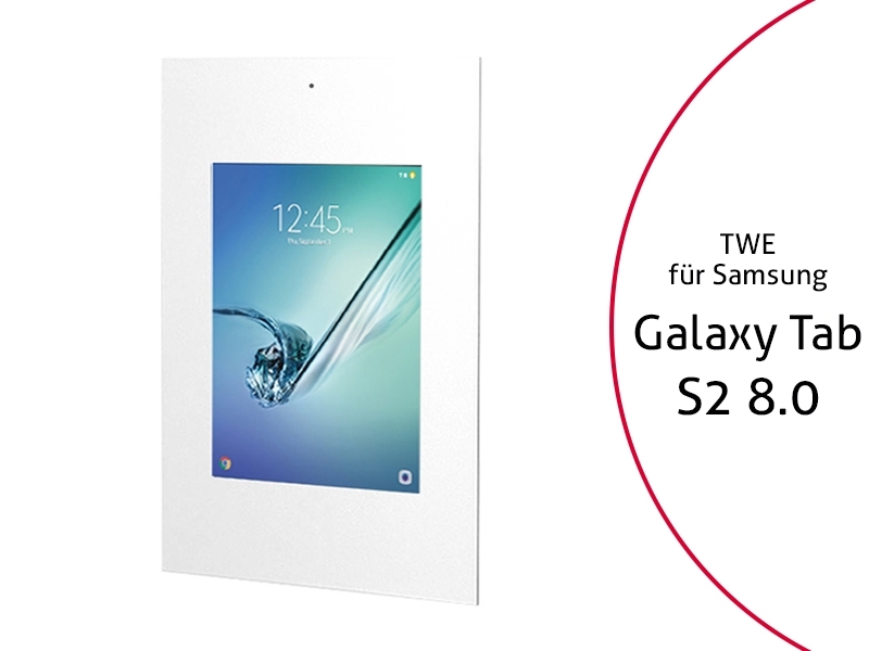 TabLines TWE016W Tablet Wandeinbau für Samsung Tab S2 8.0 DS, weiß