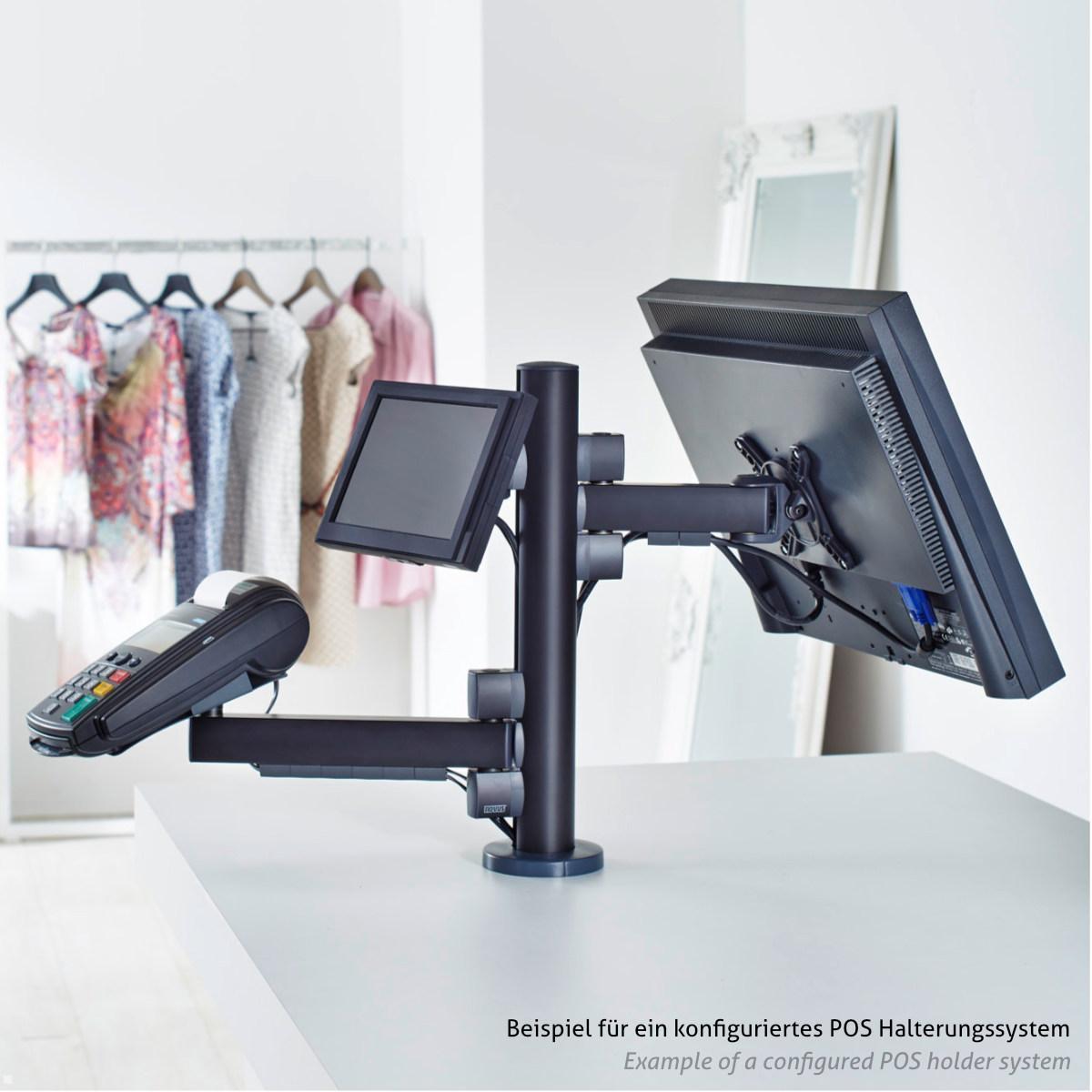 Novus POS Halterung für Drucker Sam4S Giant 100D (851+0035+044), Beispiel für konfiguriertes Kassensystem