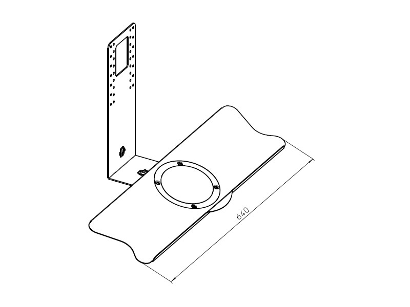 Novus TSS Tastaturablage 795+9159+000 Zeichnung