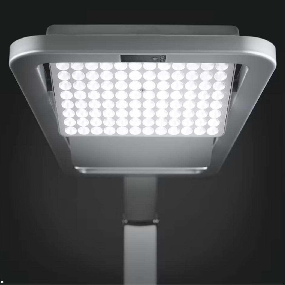 Novus Attenzia space active HCL BT LED Stehleuchte, silber (740+6199+001) Lichtfarbe in Warmweiß