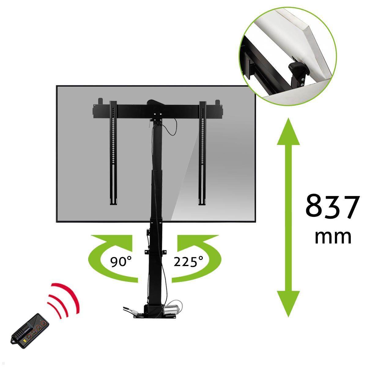 MonLines MLS018B TV Lift bis 60 Zoll, drehbar 90L / 225R, automatische Klappe