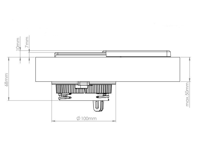 EVOline Square80 Maße Einbaul