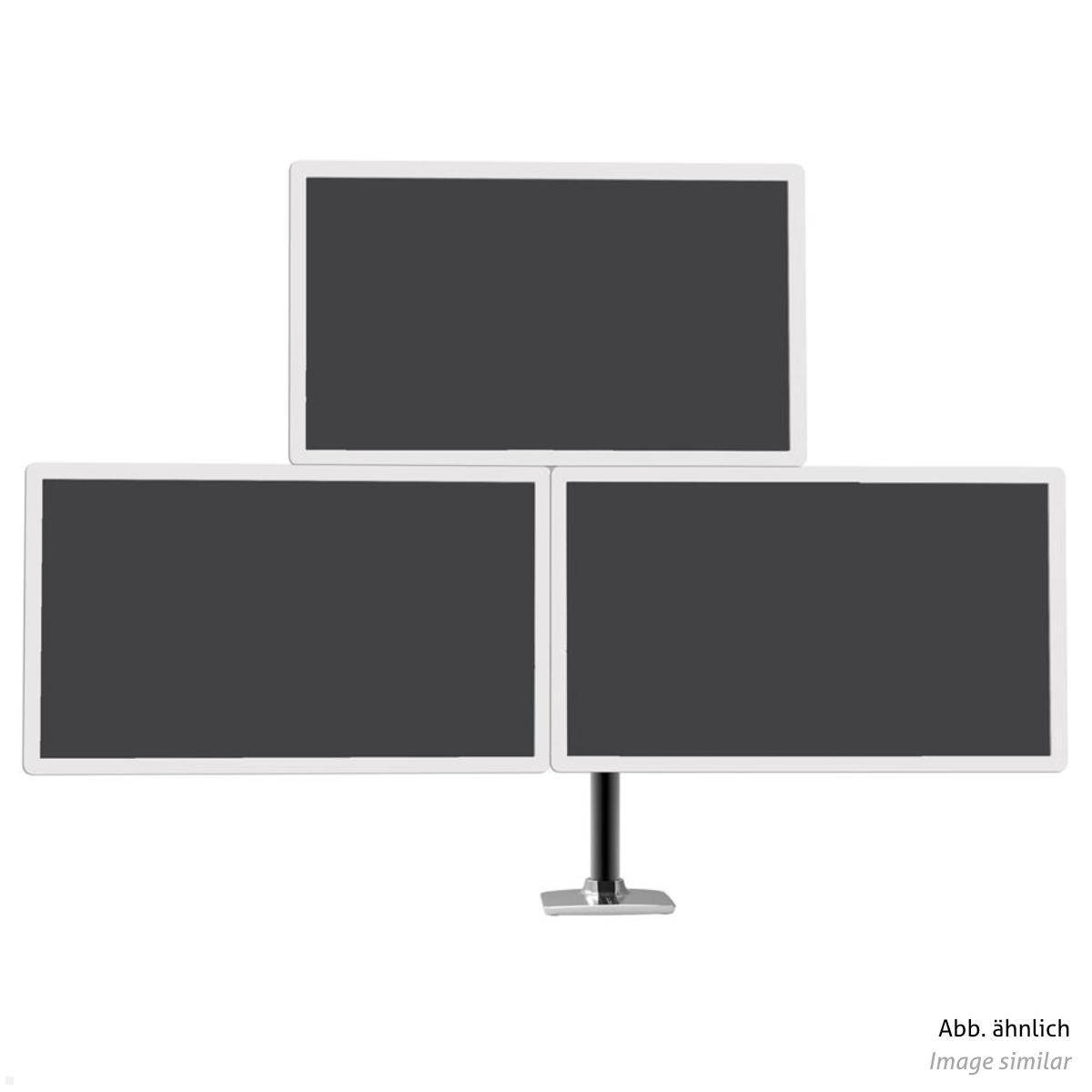 Ergotron LX Monitorhalterung für 3 Monitore 40 Zoll, weiß (45-509-2163), Frontansicht