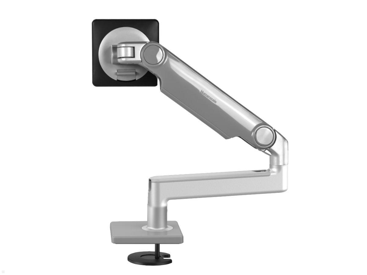 Humanscale M2.1 Monitor Durchtisch Monitorhalterung gerade, silber, Rückansicht