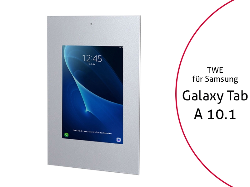 TabLines TWE048S Tablet Wandeinbau Samsung Galaxy Tab A 10.1 DS, silber