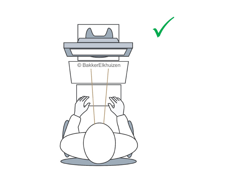 BakkerElkhuizen Q-doc 515 Dokumentenhalter höhenverstellbar ergonomische Haltung