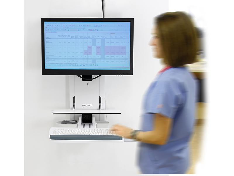 Ergotron StyleView Sitz-Steh Vertical Lift weiß (61-080-062), Anwendung