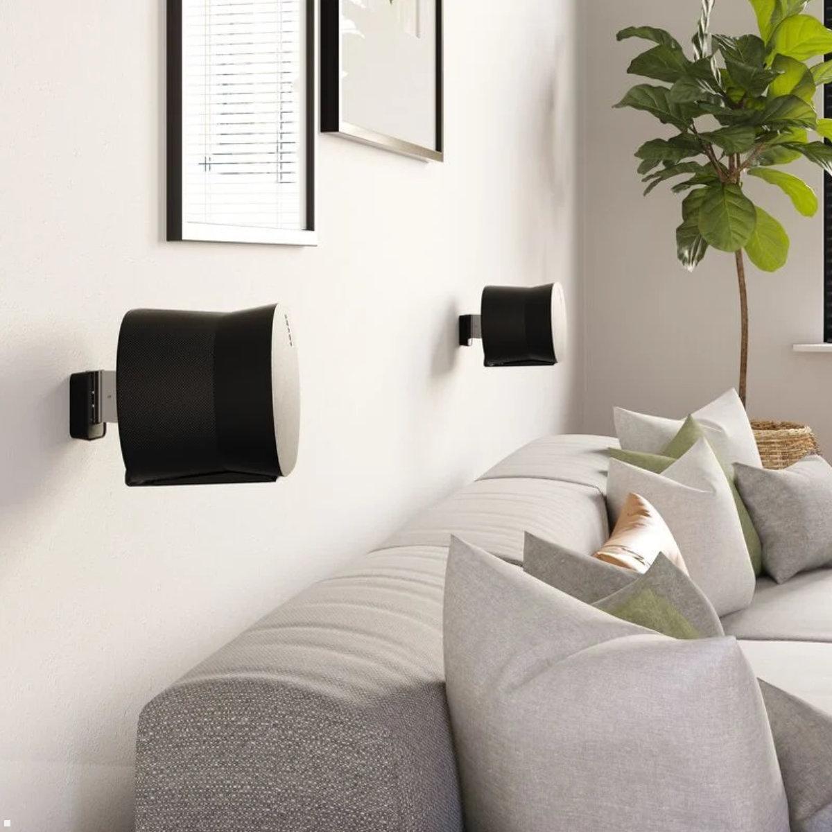 Vogels SWM 4131B Lautsprecher Wandhalterung für Sonos Era 300, schwarz, Beispiel Wandmontage