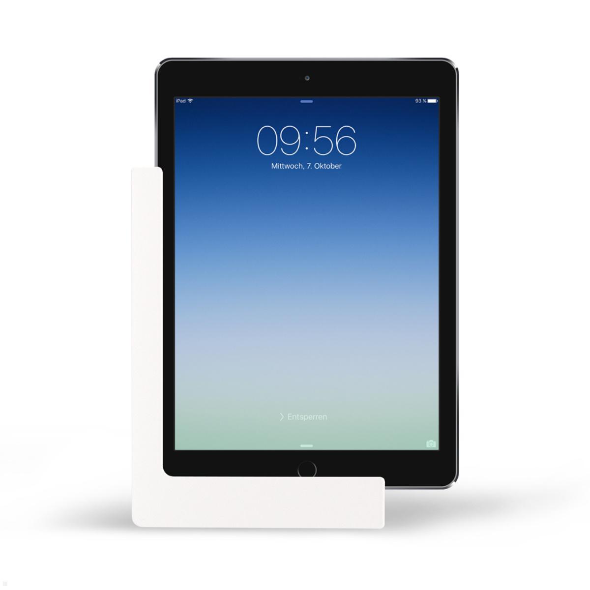 TabLines TWP017W Wandhalterung für Apple iPad 9.7 (5./6. Gen.), weiß, Hochformat