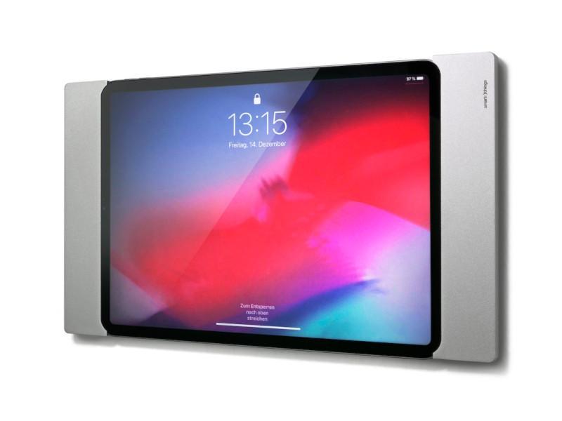 smart things sDock Fix A 12.9 (3./4. Gen.) iPad Wandhalterung, silber, seitlich