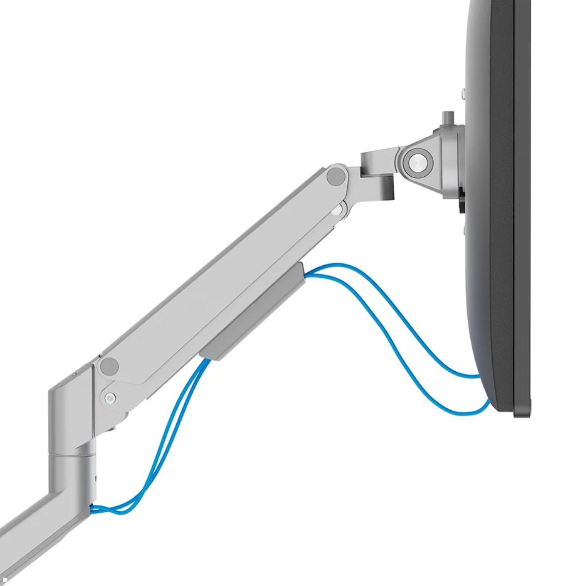 Neomounts DS70-250SL2 Monitorhalter für 2 Monitore, silber Kabelführung