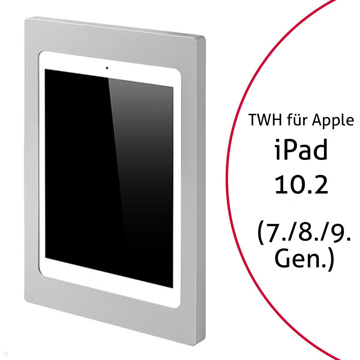 TabLines TWH028S iPad Wandhalterung für Apple iPad 10.2 (7./8./9. Gen.), silber