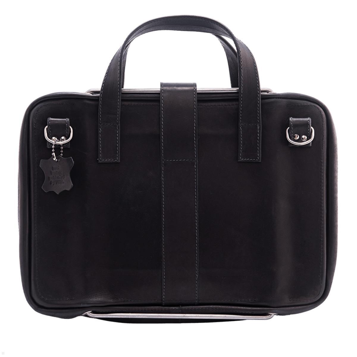 R-Go Viva Laptoptasche mit höhenverstellbarem Laptop Ständer, schwarz, Rückseite