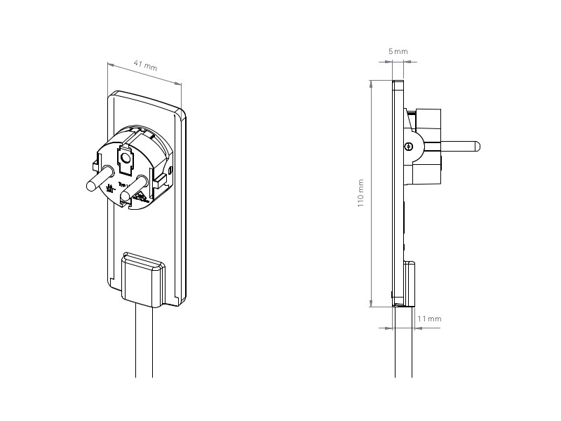 EVOline PlugFix mit Express Typ 907 Zeichnung