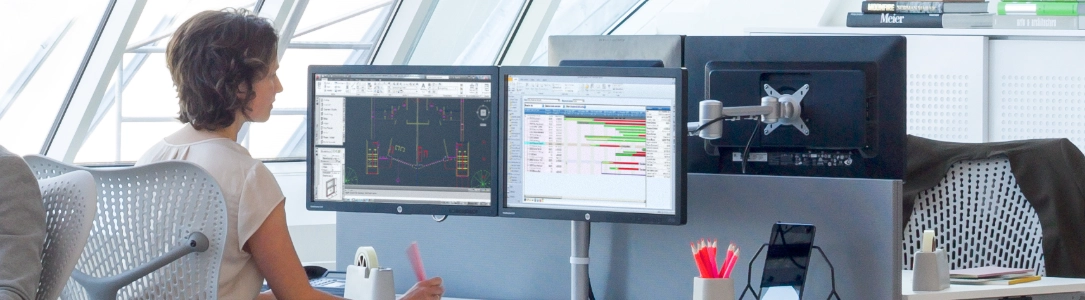 Monitorhalterung für 2 Monitore 10-36 Zoll, Tischhalterung für USM Haller Tische