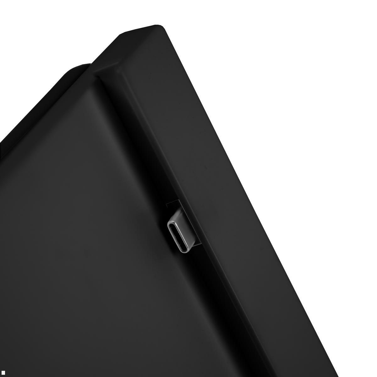 TabLines TTP012B Tabletständer Tisch Plug für iPad Pro 13 (M4), schwarz Anwendungsbeispiel Detail PLUG