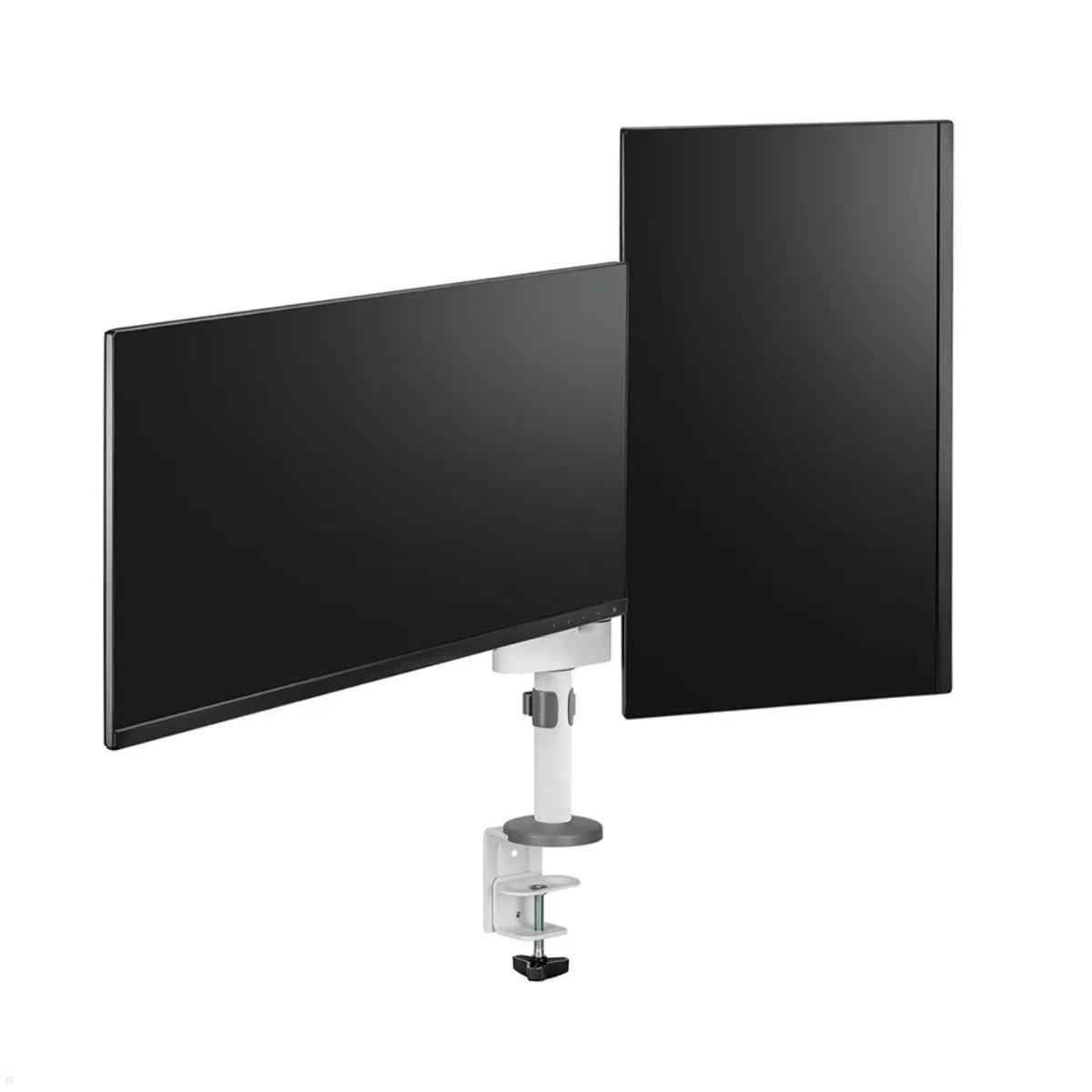 Neomounts DS60-425WH2 Monitorhalter für 2 Monitore nebeneinander bis 27 Zoll, Einstellungen