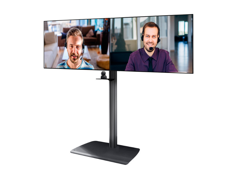 B-Tech BTF845/BB System X Dual VC Display Ständer 47"-55" schwarz