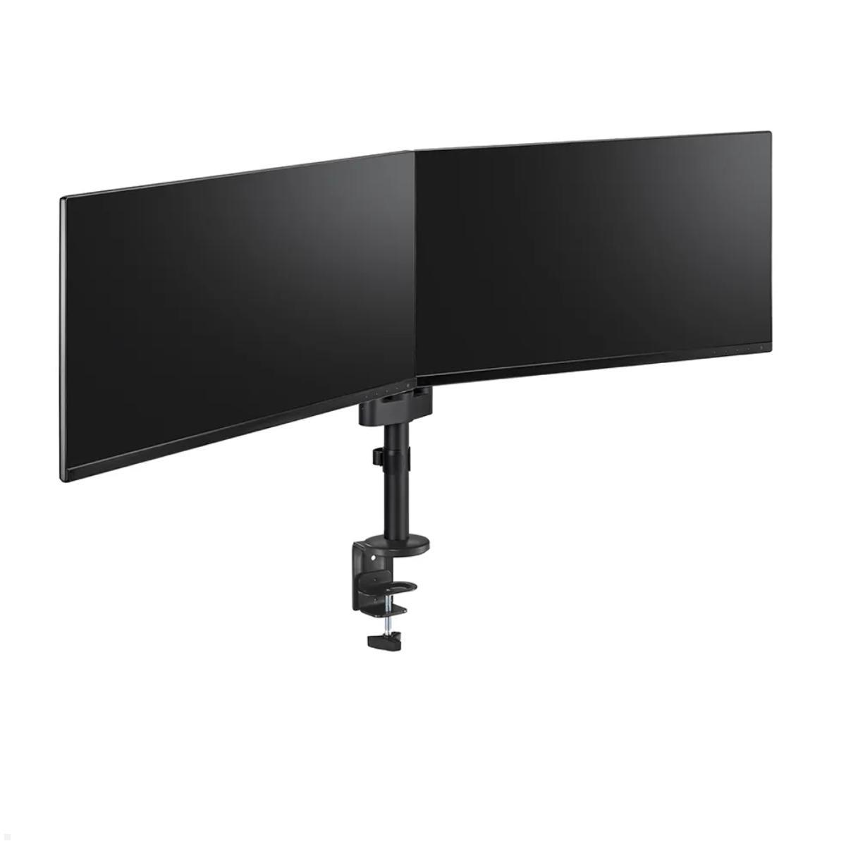 Neomounts DS60-425BL2 Monitorhalter für 2 Monitore nebeneinander bis 27 Zoll, schwarz