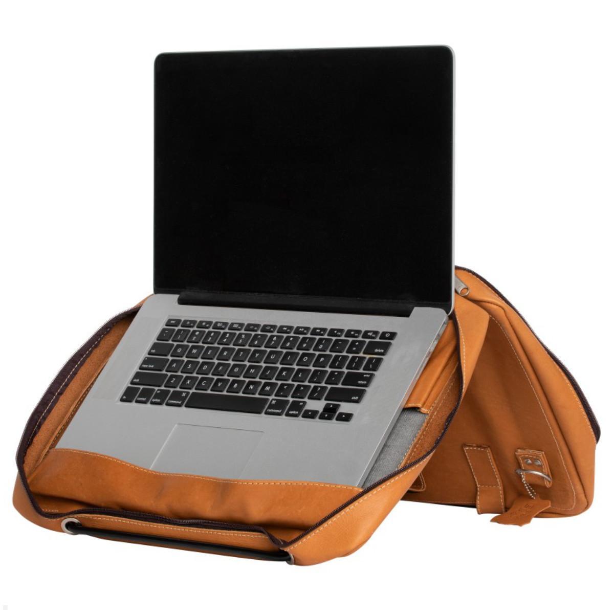 R-Go Viva Laptoptasche mit höhenverstellbarem Laptop Ständer, braun