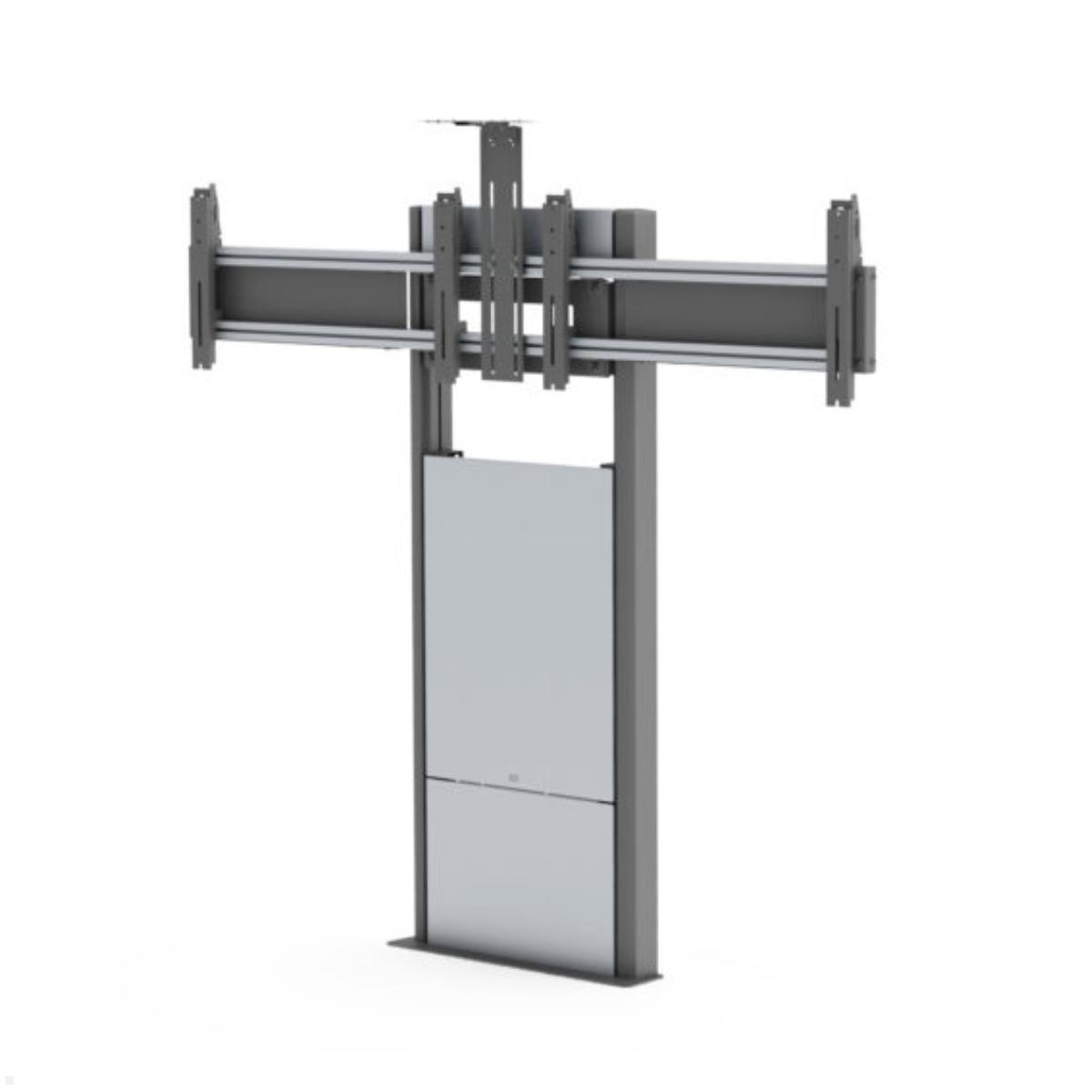 SMS Presence Boden-Wandhalterung für 2 Monitore nebeneinander, max. 120 kg (C591U004-2A0) stabile Bodenlage 