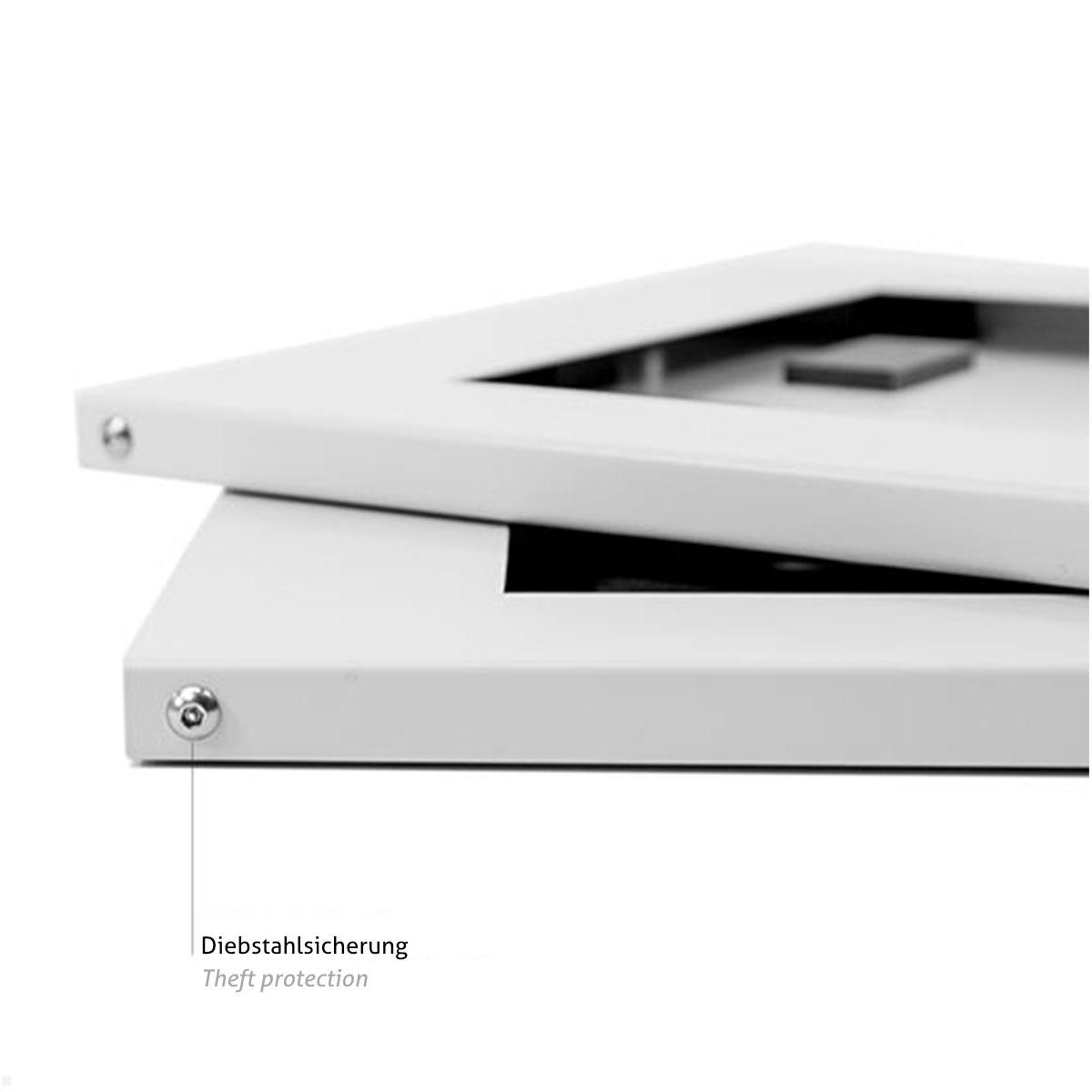 TabLines TSG083E Tablet Schutzgehäuse für Microsoft Surface Pro 8, Edelstahl Diebstahlsicherung