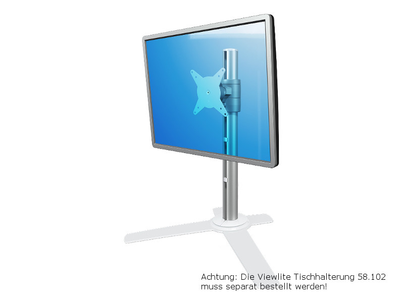 Dataflex 58.010 Viewlite Zubehör Standfuß mit Tischhalterung 58.102