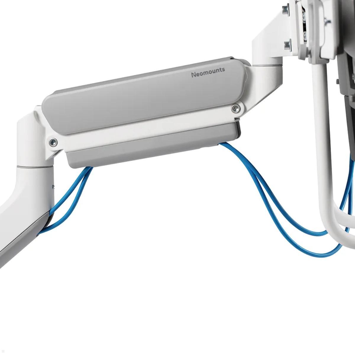 Neomounts DS75-450WH2 Monitorhalter für 2 Monitore nebeneinander bis 32 Zoll, weiß Kabelmanagement