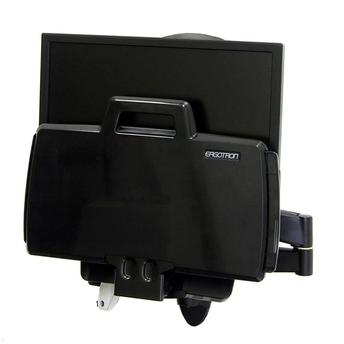 Ergotron Combo Arm der Serie 200 Wandhalterung schwarz (45-230-200) zusammnegeklappt